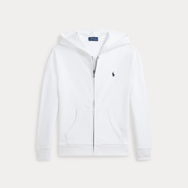 Felpa con cappuccio e zip intera in french terry 322964134 /001 POLO RALPH LAUREN 