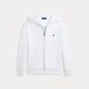 Felpa con cappuccio e zip intera in french terry
