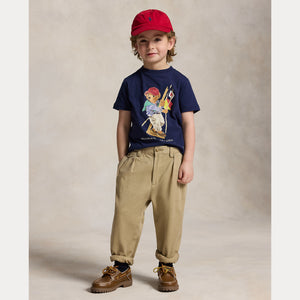 T-shirt in jersey di cotone con l'orso polo 322A12428 /001 POLO RALPH LAUREN 