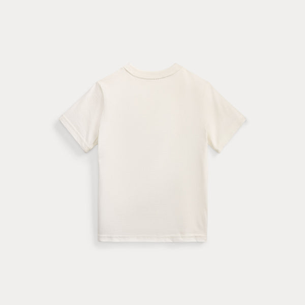 T-shirt in jersey di cotone con l'orso polo 322A12428 /002 POLO RALPH LAUREN 