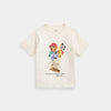 T-shirt in jersey di cotone con l'orso polo