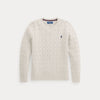 Maglione in cotone a trecce