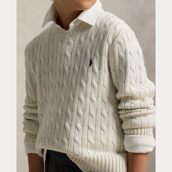 Maglione in cotone a trecce 323702674 /024 POLO RALPH LAUREN 