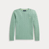 Maglione in cotone a trecce