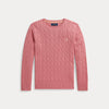 Maglione in cotone a trecce