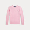 Maglione in cotone a trecce