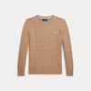Maglione in cotone a trecce
