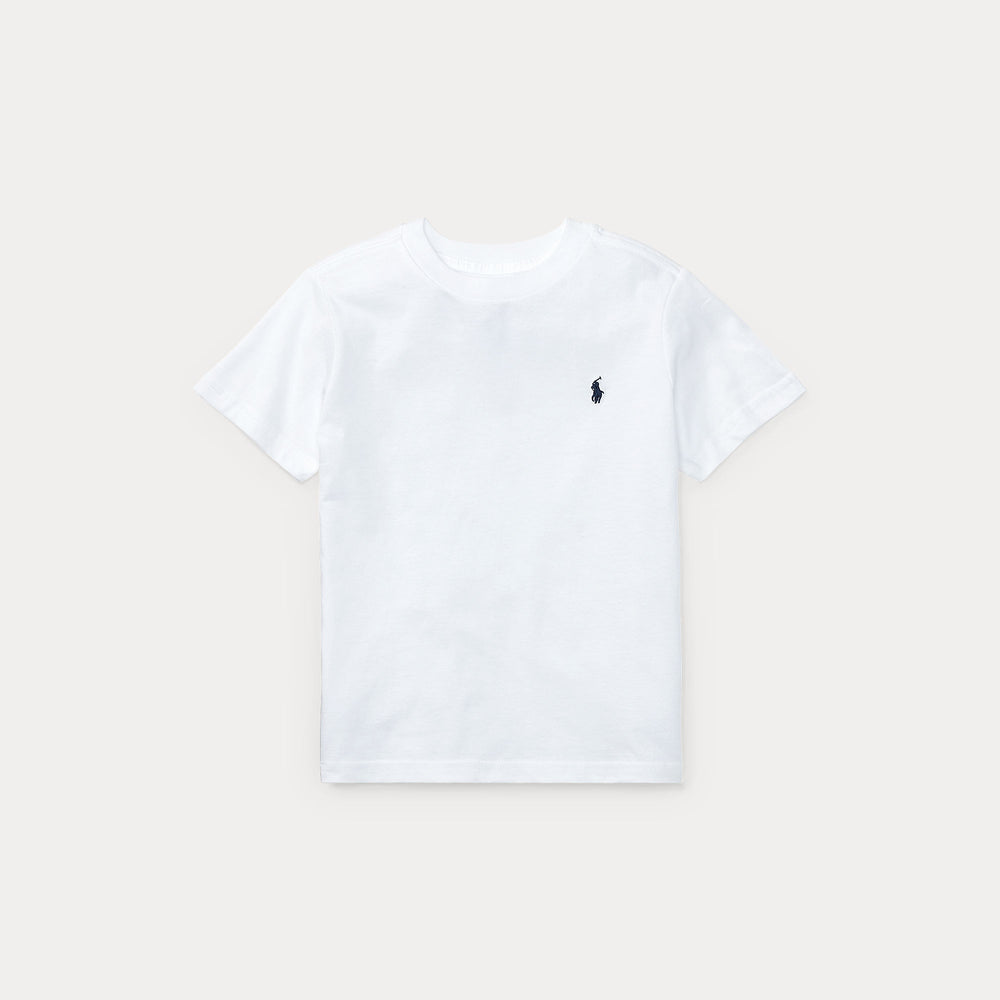 T-shirt in jersey di cotone con scollo a girocollo 323832904 /035 POLO RALPH LAUREN 