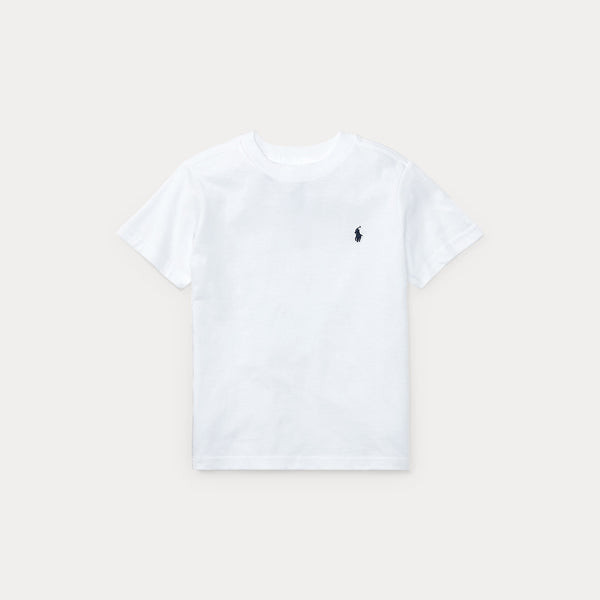 T-shirt in jersey di cotone con scollo a girocollo 323832904 /035 POLO RALPH LAUREN 