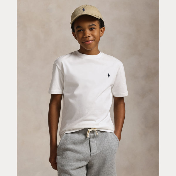 T-shirt in jersey di cotone con scollo a girocollo 323832904 /035 POLO RALPH LAUREN 
