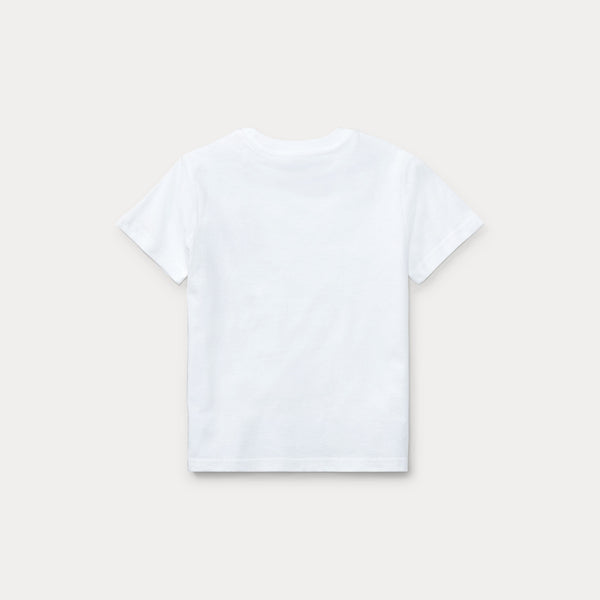 T-shirt in jersey di cotone con scollo a girocollo 323832904 /035 POLO RALPH LAUREN 