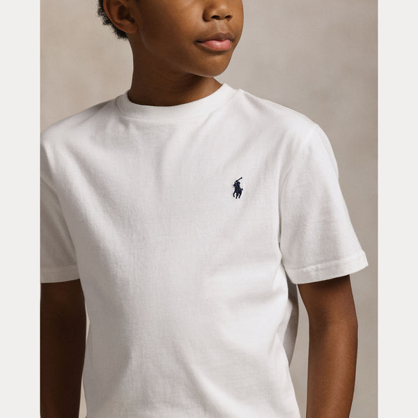 T-shirt in jersey di cotone con scollo a girocollo 323832904 /035 POLO RALPH LAUREN 