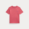 T-shirt in jersey di cotone con scollo a girocollo