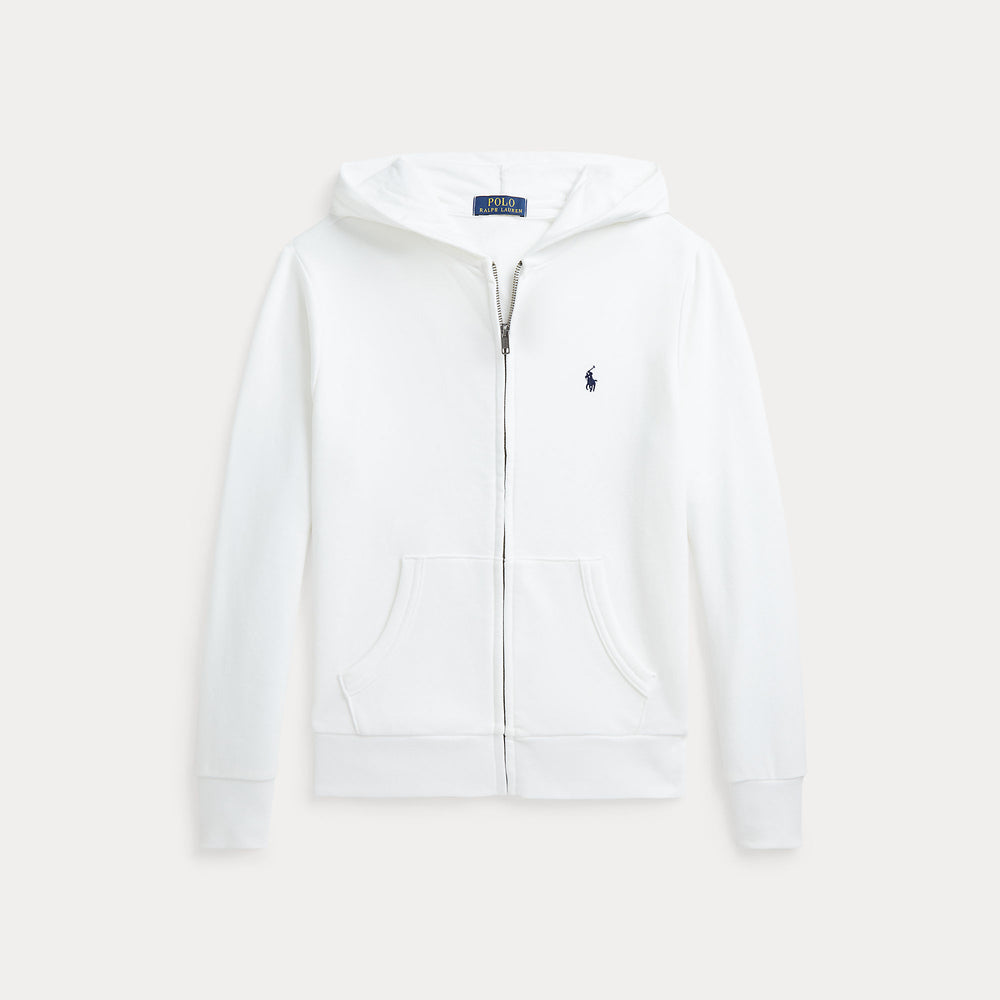 Felpa con cappuccio e zip intera in french terry 323964134 /001 POLO RALPH LAUREN 