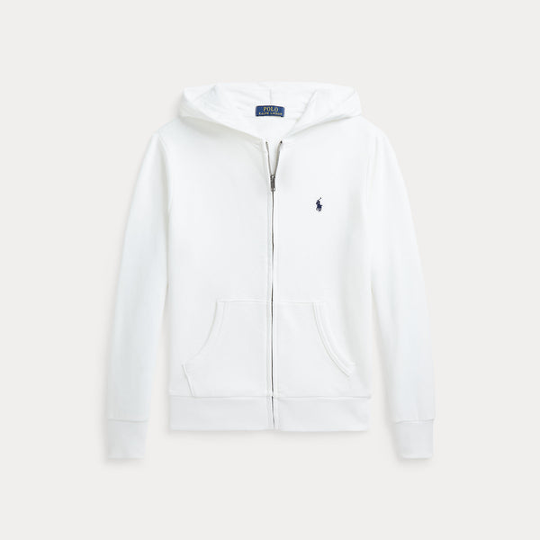 Felpa con cappuccio e zip intera in french terry 323964134 /001 POLO RALPH LAUREN 