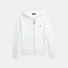 Felpa con cappuccio e zip intera in french terry