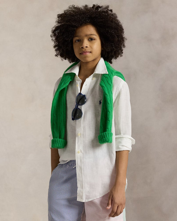 Camicia in lino 323967600 /003 POLO RALPH LAUREN 