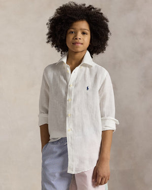 Camicia in lino 323967600 /003 POLO RALPH LAUREN 