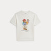 T-shirt in jersey di cotone con l'orso polo