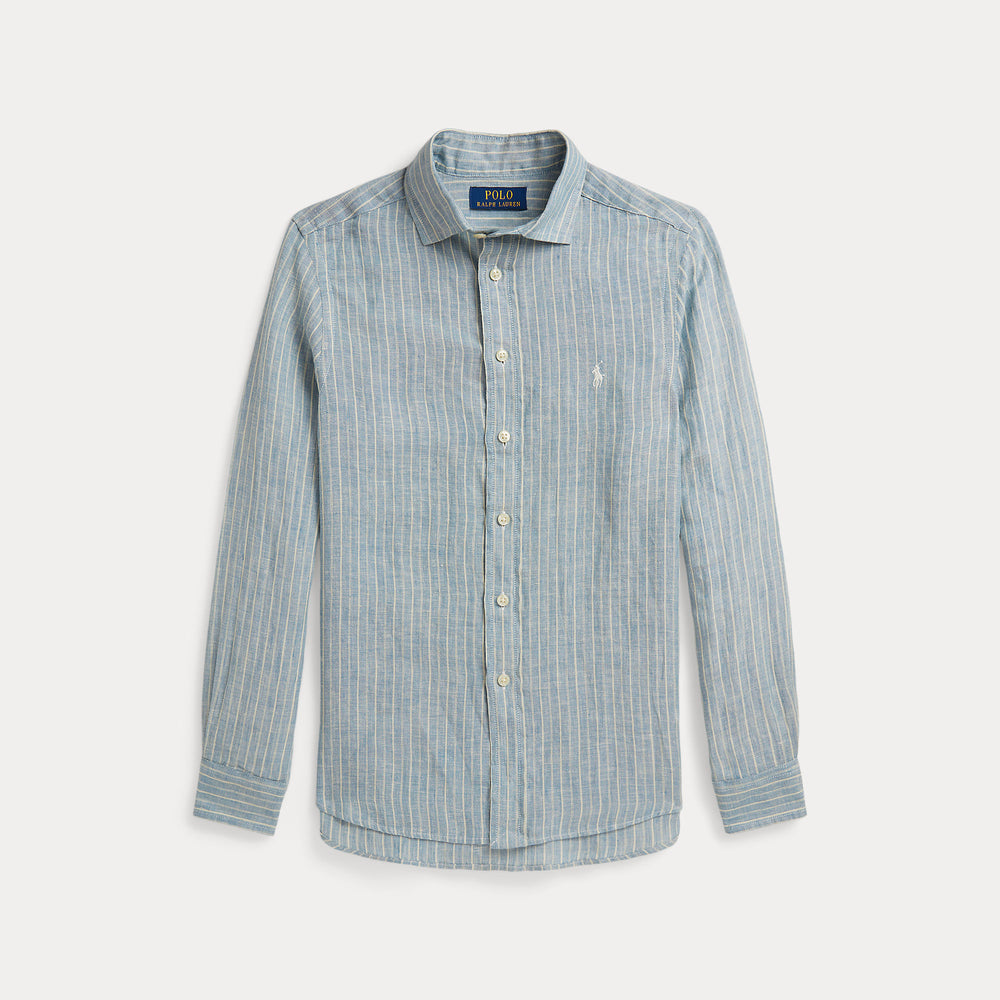 Camicia in lino a righe 323A13343 /002 POLO RALPH LAUREN 