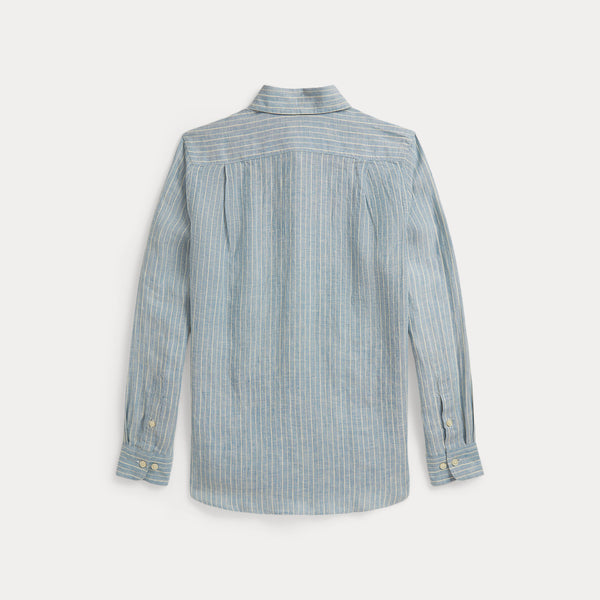 Camicia in lino a righe 323A13343 /002 POLO RALPH LAUREN 