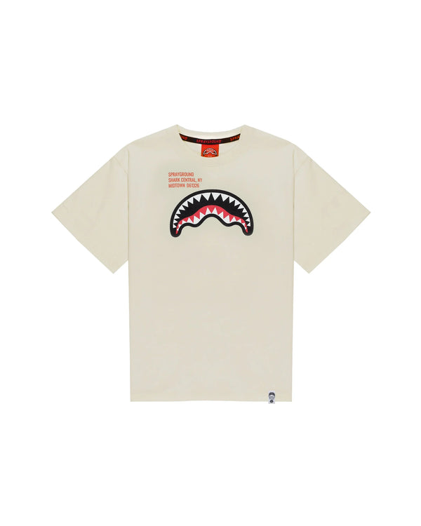 Shark basic reg t-shirt SPY1384 /IVORY SPRAYGROUND 