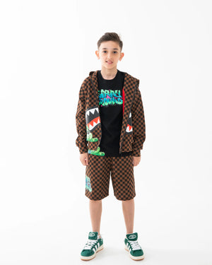 Catch bear check shorts SPY1394E /CHECK SPRAYGROUND 