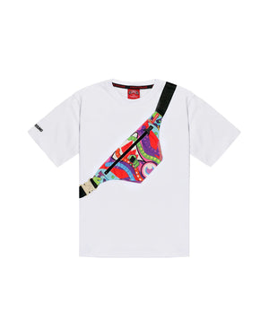 Mind trip crossbody reg t-shirt wht SPY1402 /WHITE SPRAYGROUND 