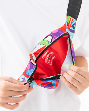 Mind trip crossbody reg t-shirt wht SPY1402 /WHITE SPRAYGROUND 