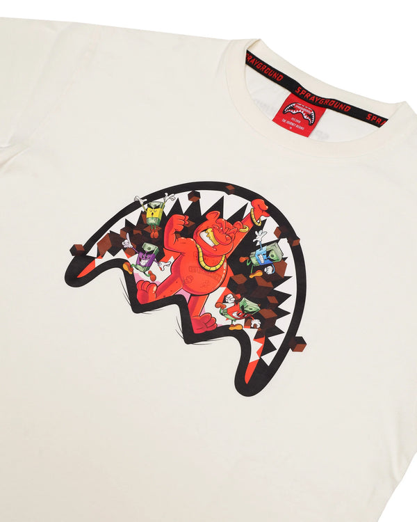 Get out bear over t-shirt SPY1423 /IVORY SPRAYGROUND 