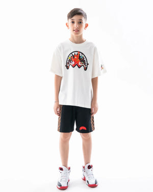 Get out bear over t-shirt SPY1423 /IVORY SPRAYGROUND 