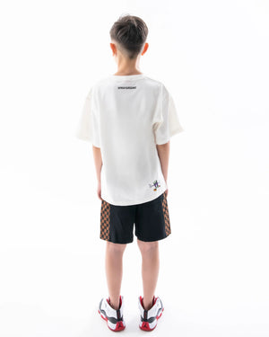 Get out bear over t-shirt SPY1423 /IVORY SPRAYGROUND 