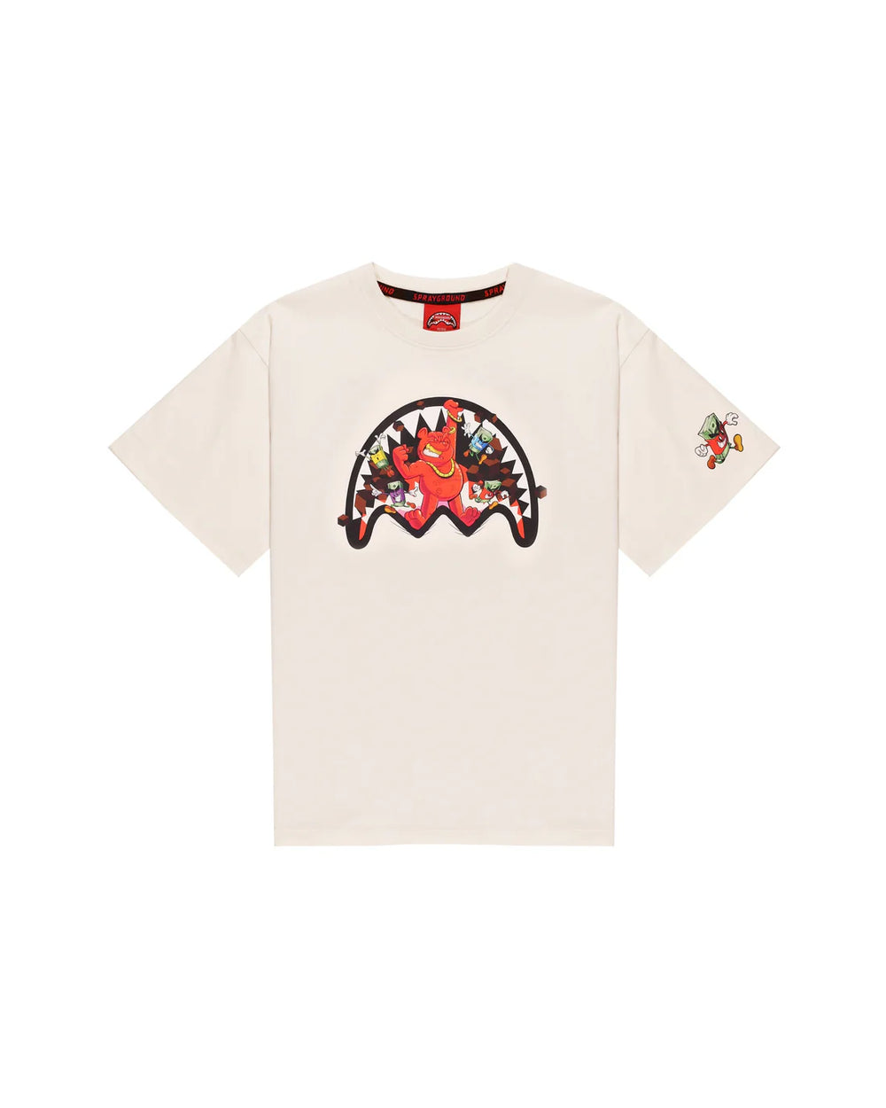 Get out bear over t-shirt SPY1423 /IVORY SPRAYGROUND 