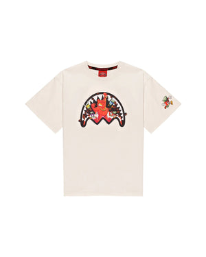 Get out bear over t-shirt SPY1423 /IVORY SPRAYGROUND 