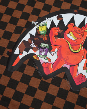 Get out bear checkered regular t-shirt SPY1424 /CHECK SPRAYGROUND 