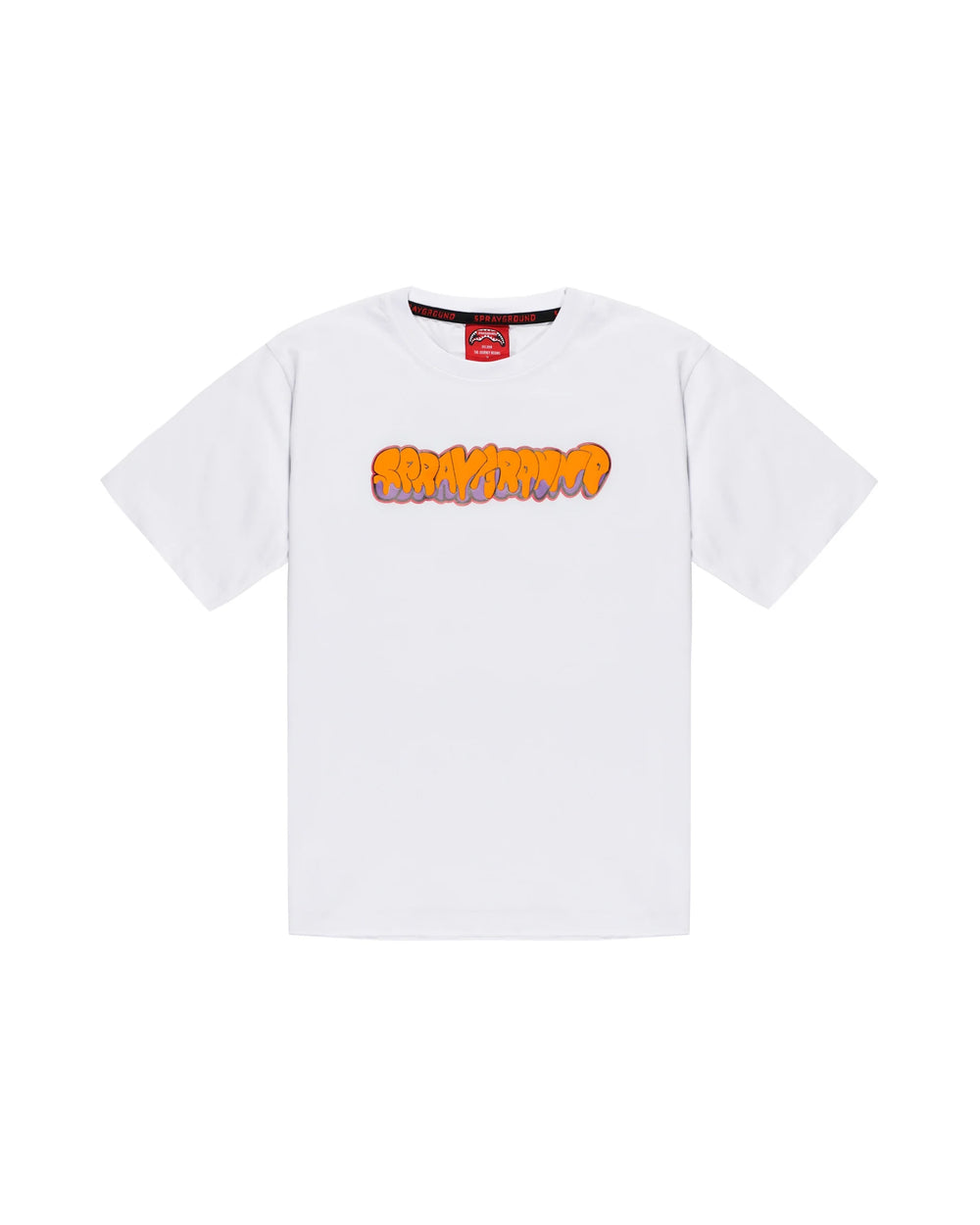 Makes the world go round white over t-shirt SPY1436 /WHITE SPRAYGROUND 