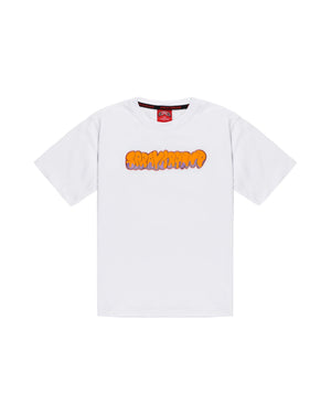 Makes the world go round white over t-shirt SPY1436 /WHITE SPRAYGROUND 