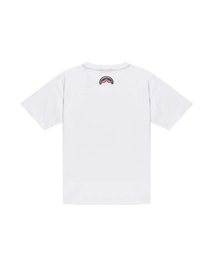 Makes the world go round white over t-shirt SPY1436 /WHITE SPRAYGROUND 