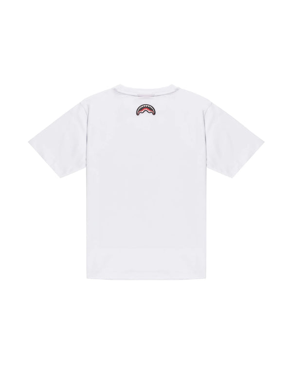 Makes the world go round white over t-shirt SPY1436 /WHITE SPRAYGROUND 