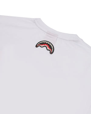 Makes the world go round white over t-shirt SPY1436 /WHITE SPRAYGROUND 