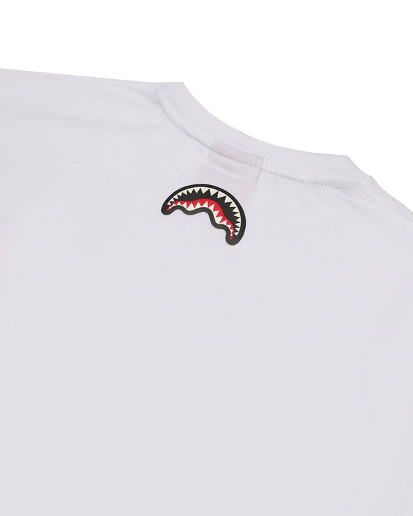 Makes the world go round white over t-shirt SPY1436 /WHITE SPRAYGROUND 