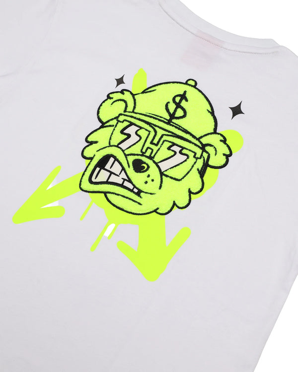 Graffitti bear over t-shirt SPY1443 /WHITE SPRAYGROUND 