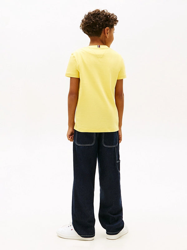 T-shirt con logo ricamato Tommy Hilfiger KB0KB06879J /ZGP TOMMY HILFIGER 