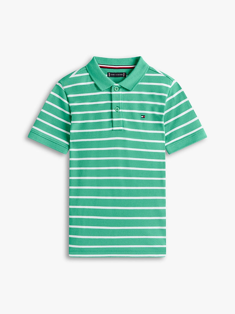 Polo a righe con logo Tommy Hilfiger KB0KB09103J /L5Y TOMMY HILFIGER 