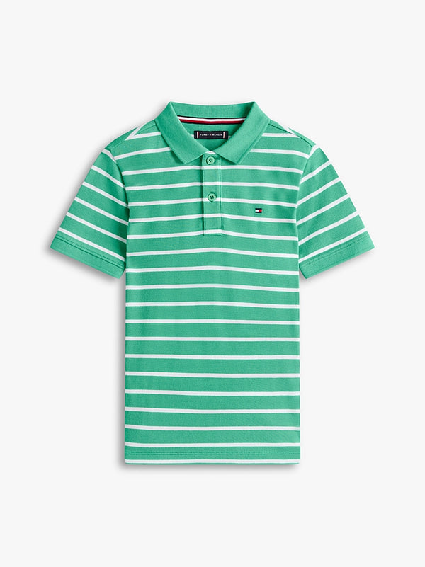 Polo a righe con logo Tommy Hilfiger KB0KB09103J /L5Y TOMMY HILFIGER 
