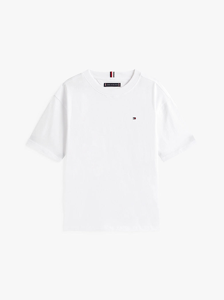 T-shirt con logo ricamato Tommy Hilfiger KB0KB09646 /YBR TOMMY HILFIGER 