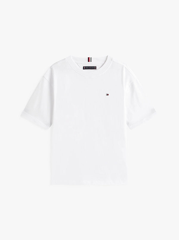 T-shirt con logo ricamato Tommy Hilfiger KB0KB09646 /YBR TOMMY HILFIGER 