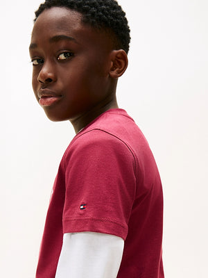 T-shirt con stampa logo Tommy Hilfiger KB0KB10051T /VK0 TOMMY HILFIGER 