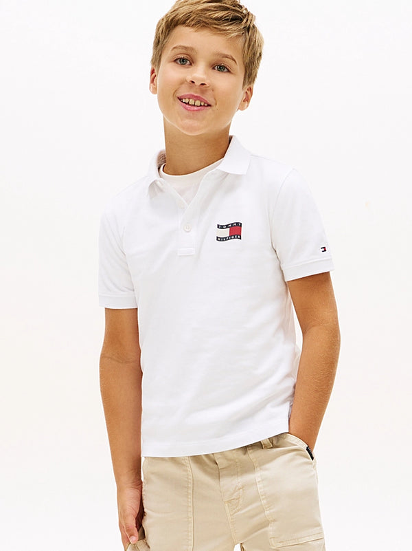 Polo con logo ricamato Tommy Hilfiger KB0KB10227J /YBR TOMMY HILFIGER 