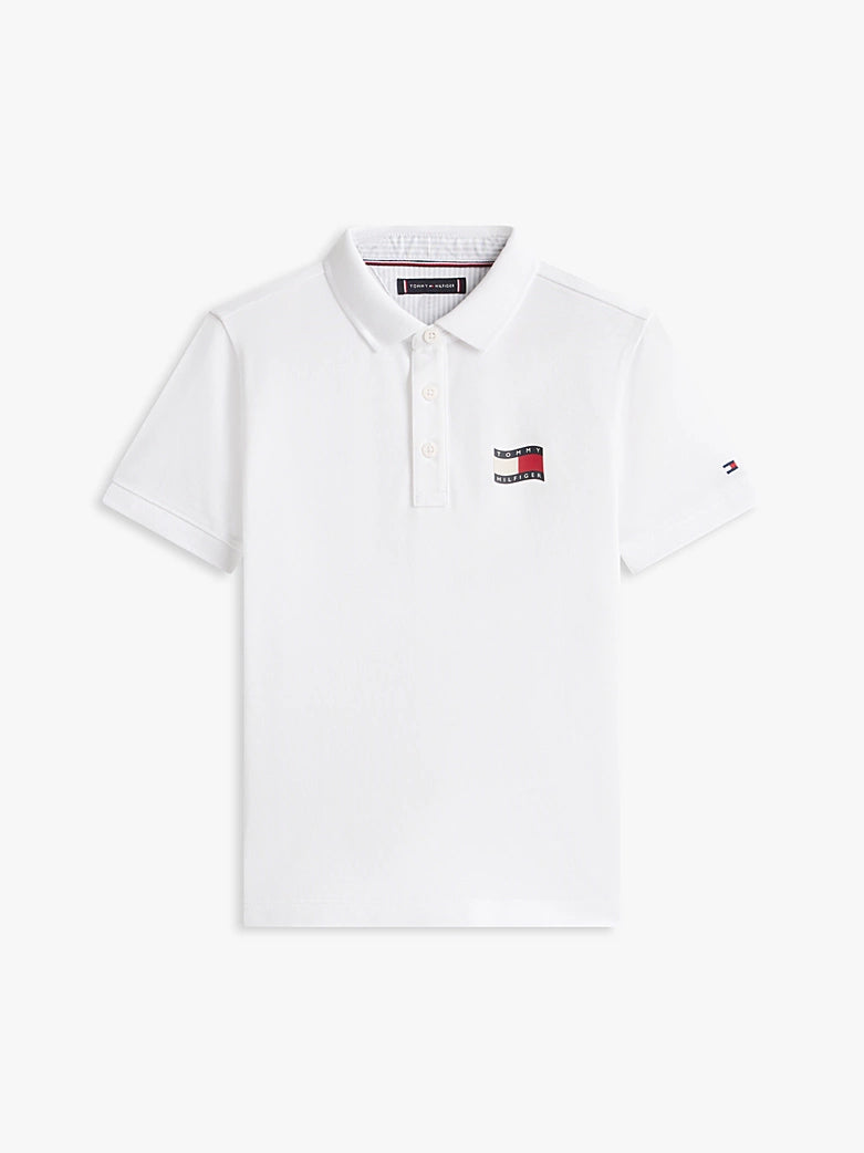 Polo con logo ricamato Tommy Hilfiger KB0KB10227J /YBR TOMMY HILFIGER 